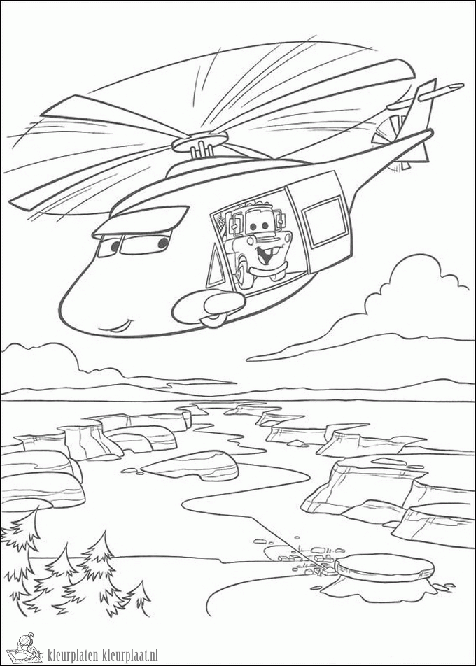 Helicopter 41 kleurplaat