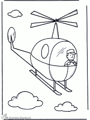 Helicopter 7 kleurplaat