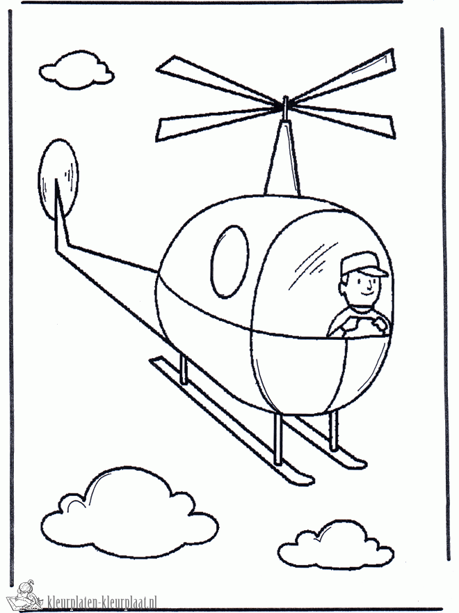 Helicopter 7 kleurplaat