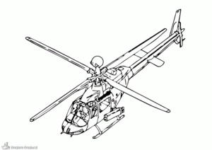 Helicopter 8 kleurplaat