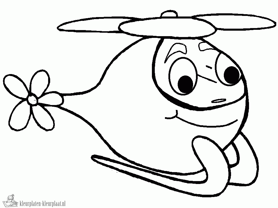 Helicopter 9 kleurplaat