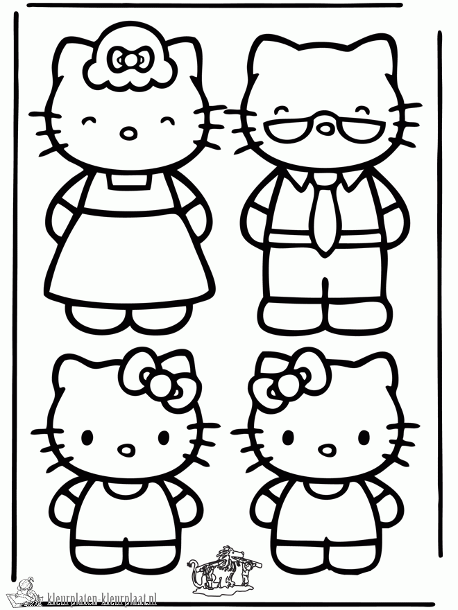 Hello kitty 27 kleurplaat