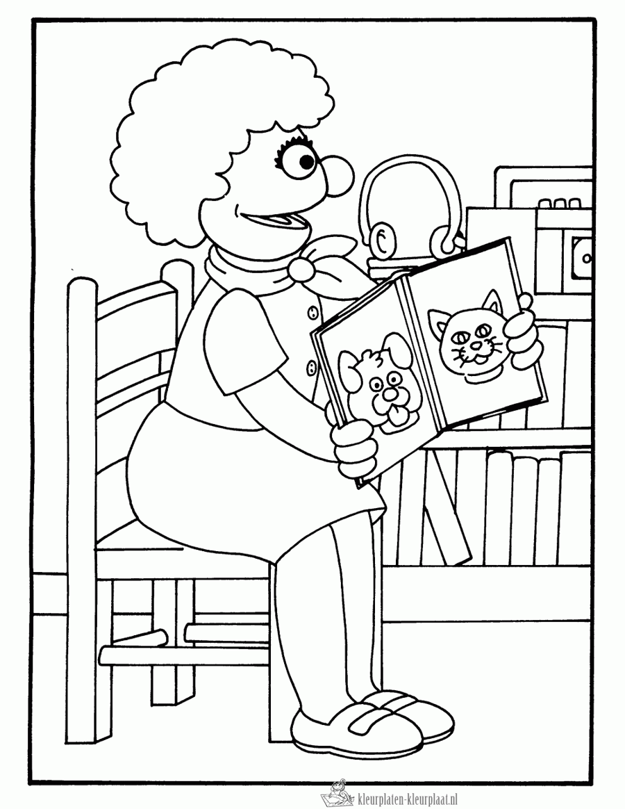 Juf 13 kleurplaat