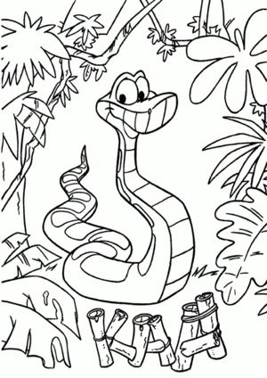 Jungle 5 kleurplaat