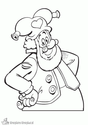 Kabouter plop 1 kleurplaat