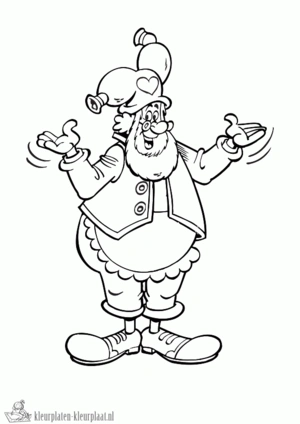 Kabouter plop 10 kleurplaat