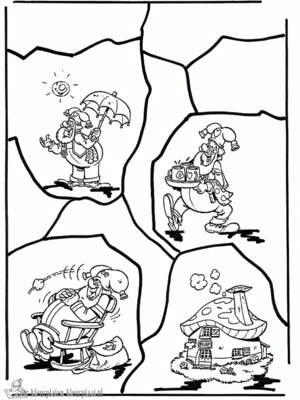 Kabouter plop 12 kleurplaat