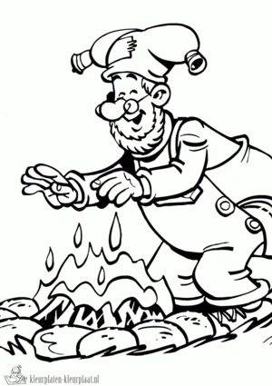 Kabouter plop 15 kleurplaat