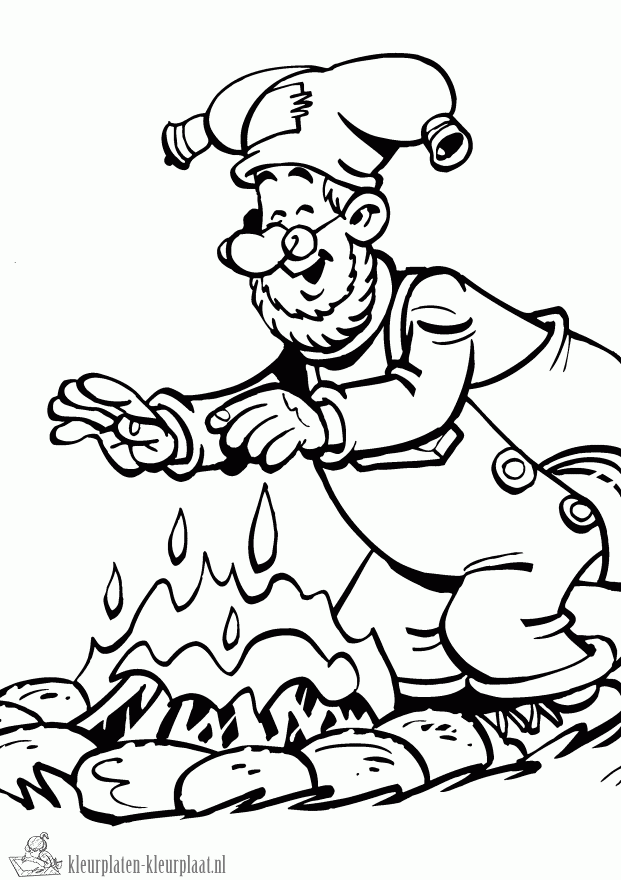 Kabouter plop 15 kleurplaat