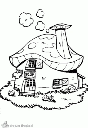 Kabouter plop 16 kleurplaat