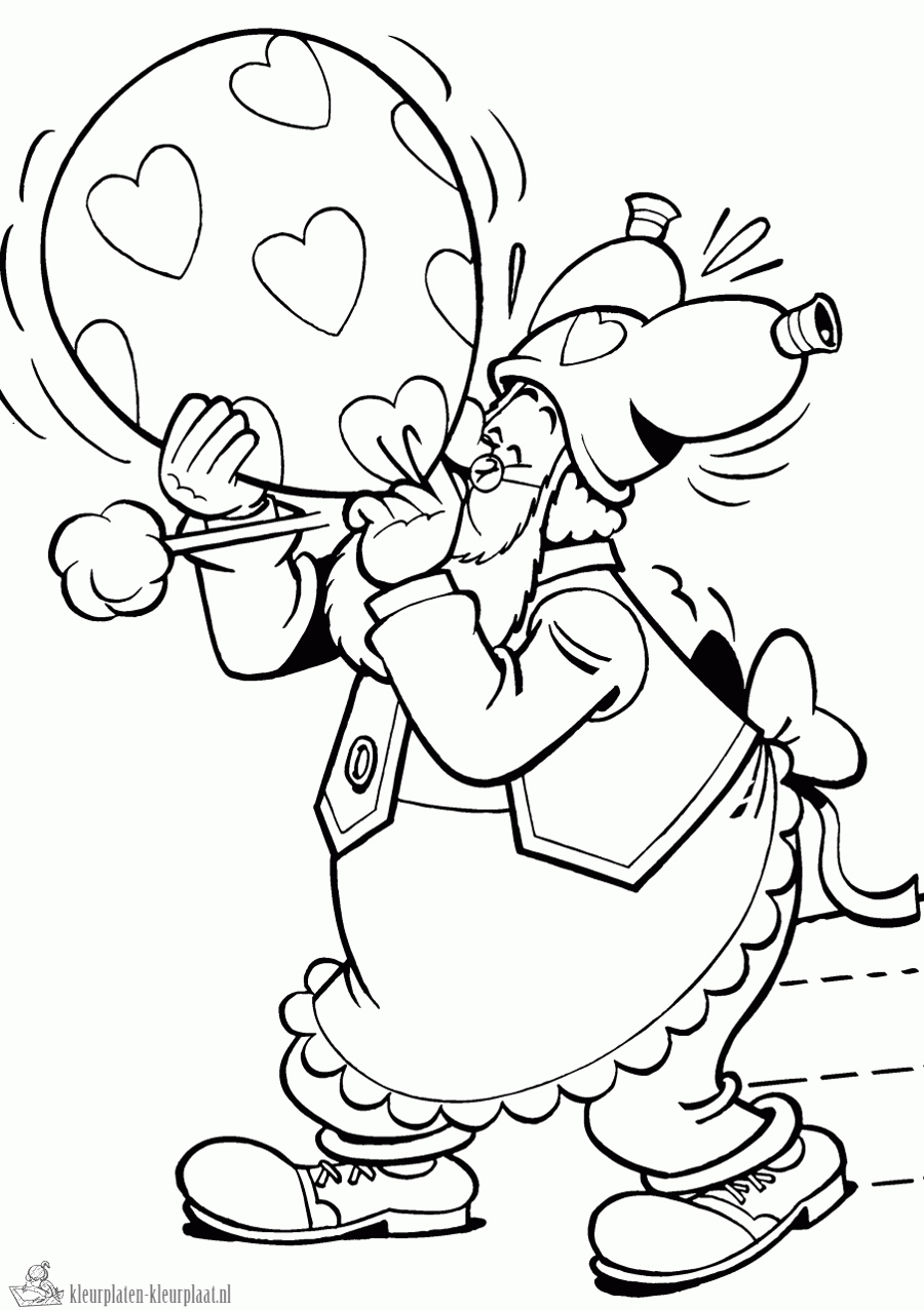 Kabouter plop 5 kleurplaat