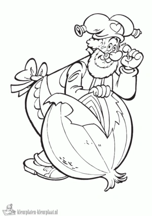 Kabouter plop 7 kleurplaat