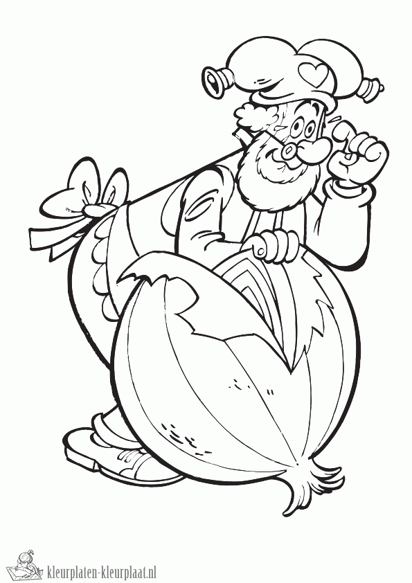 Kabouter plop 7 kleurplaat