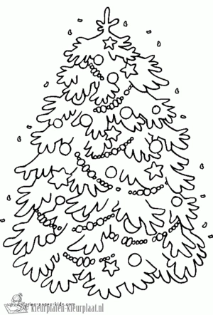 Kerstboom 15 kleurplaat