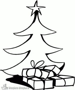 Kerstboom 21 kleurplaat