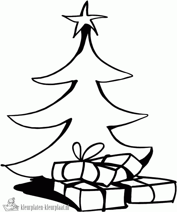 Kerstboom 21 kleurplaat
