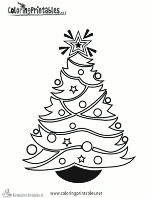 Kerstboom 24 kleurplaat