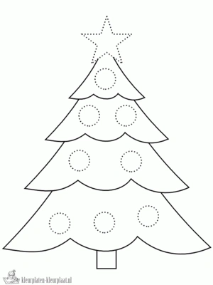 Kerstboom 27 kleurplaat