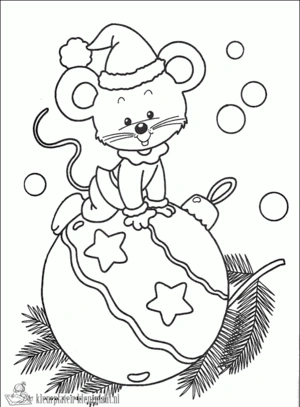 Kerstmis 1 kleurplaat