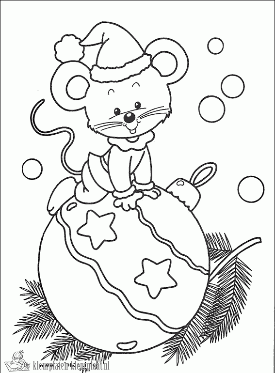 Kerstmis 1 kleurplaat