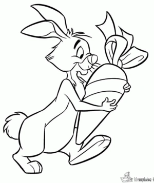 Konijn 26 kleurplaat