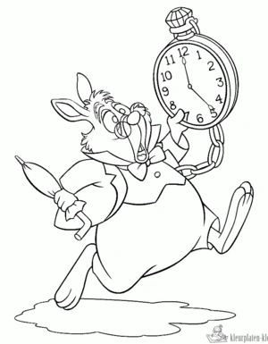 Konijn 47 kleurplaat