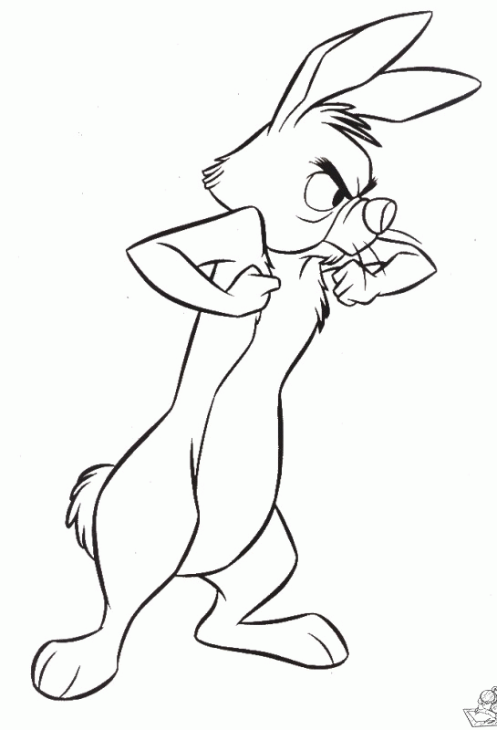 Konijn 54 kleurplaat