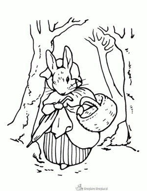 Konijn 56 kleurplaat