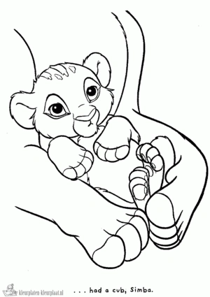 Leeuw 4 kleurplaat