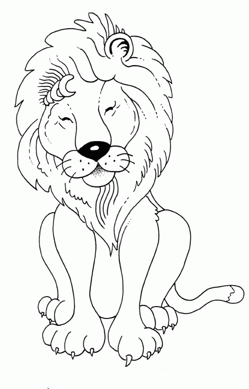 Leeuw 57 kleurplaat