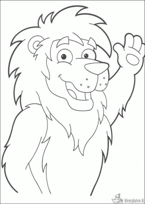Leeuw 65 kleurplaat