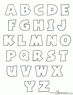 Letters 10 kleurplaat