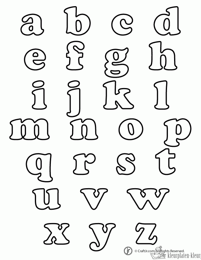 Letters 13 kleurplaat