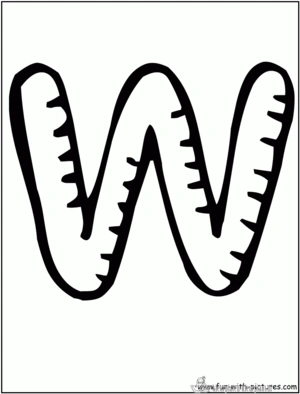 Letters 21 kleurplaat