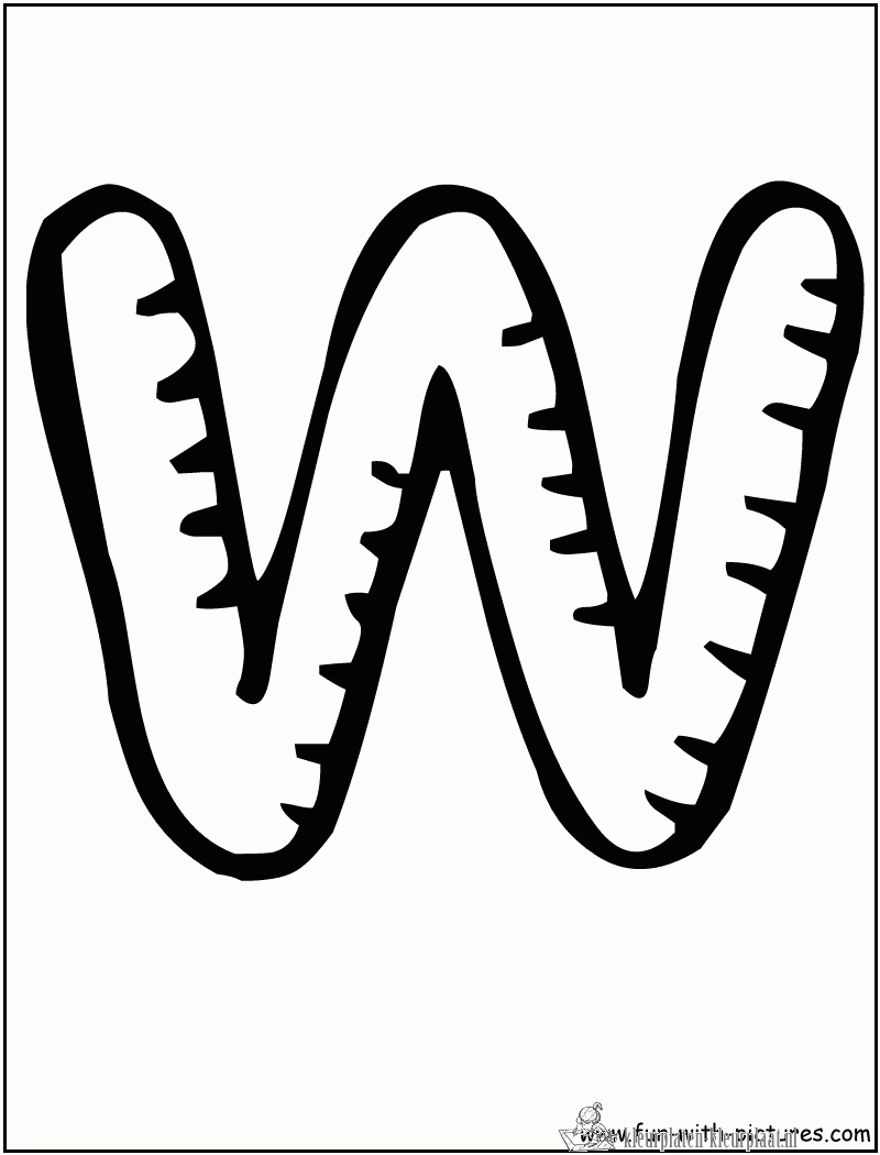 Letters 21 kleurplaat