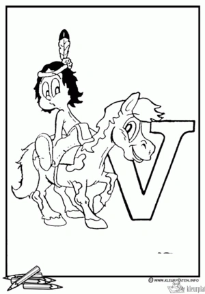 Letters 24 kleurplaat