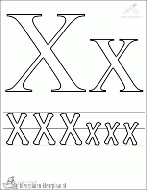 Letters 35 kleurplaat