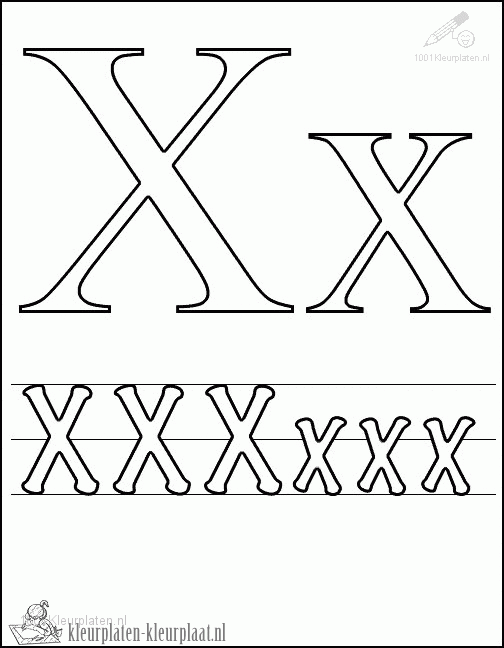 Letters 35 kleurplaat