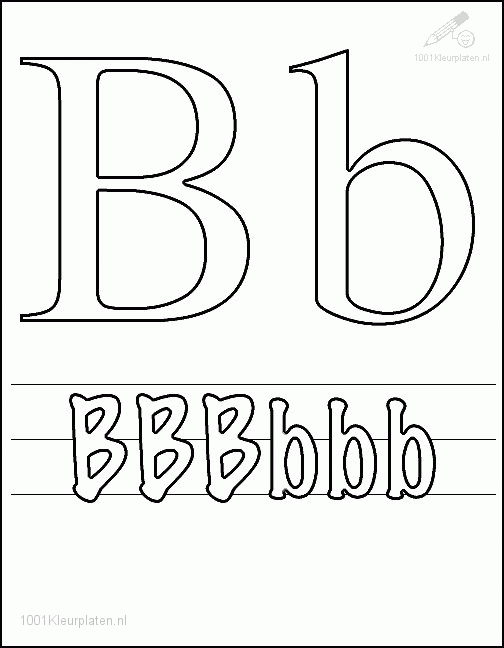 Letters 39 kleurplaat