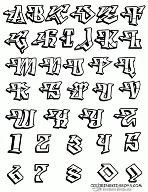 Letters 5 kleurplaat