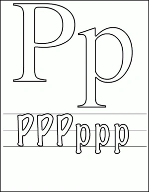 Letters 51 kleurplaat