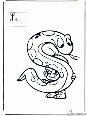 Letters 9 kleurplaat