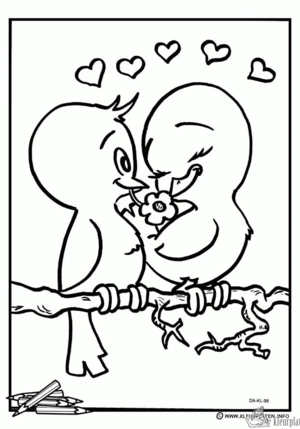 Liefde kleurplaten om te printen en kleuren