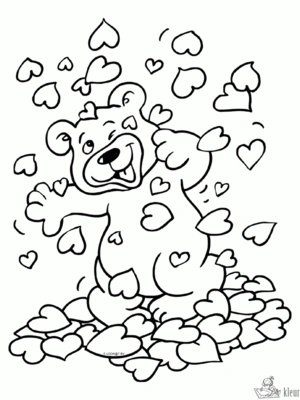 Liefde 3 kleurplaat