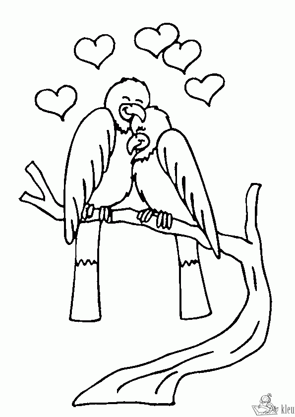 Liefde 7 kleurplaat