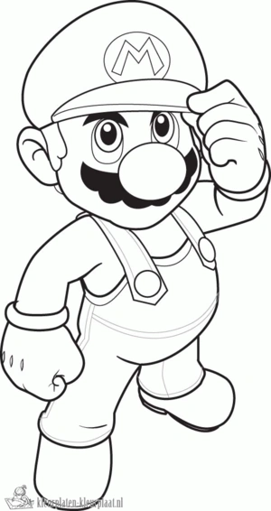 Mario 21 kleurplaat
