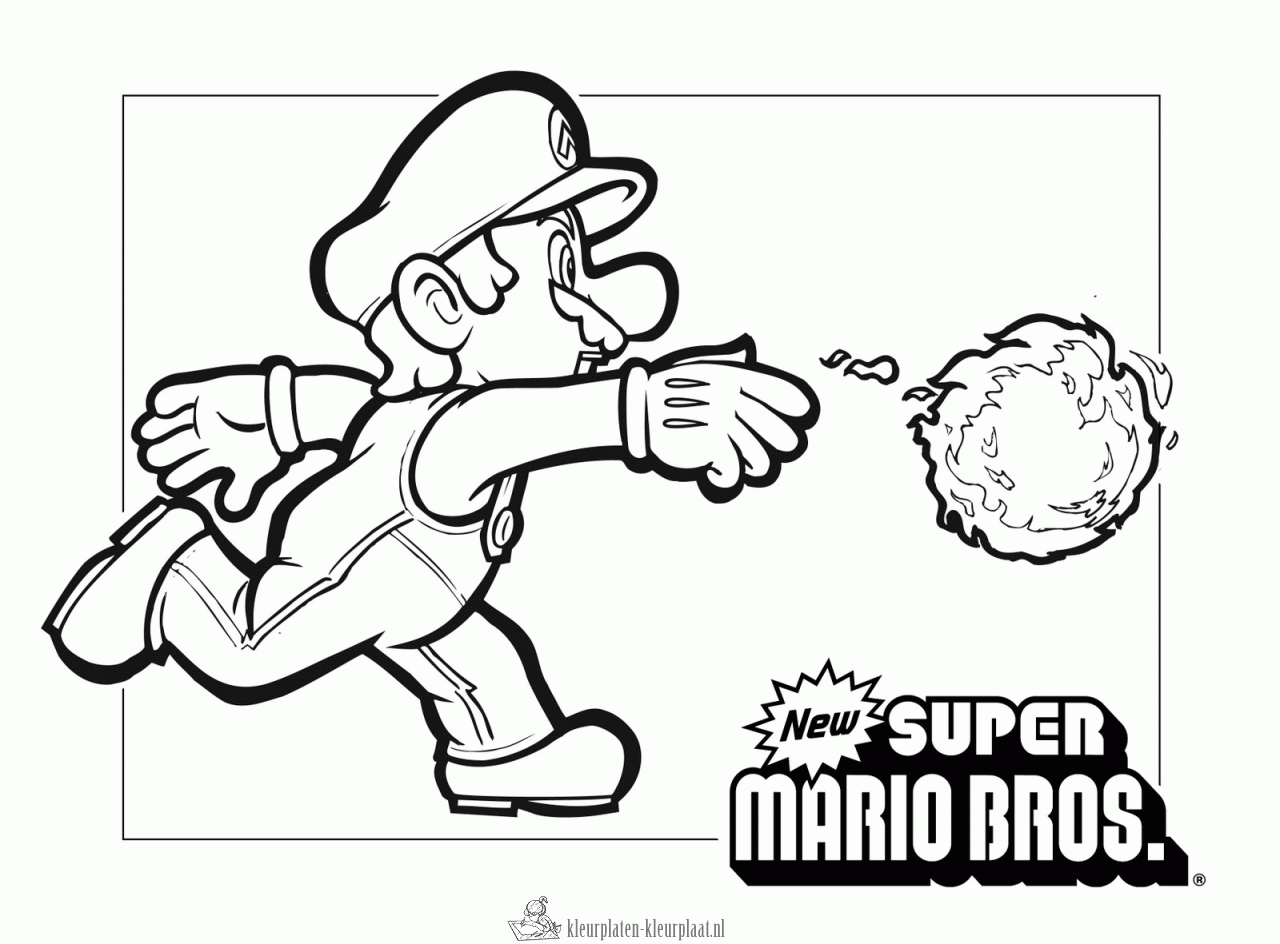 Mario 29 kleurplaat