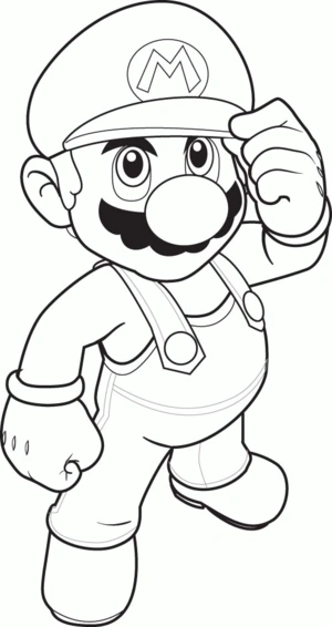 Mario 54 kleurplaat