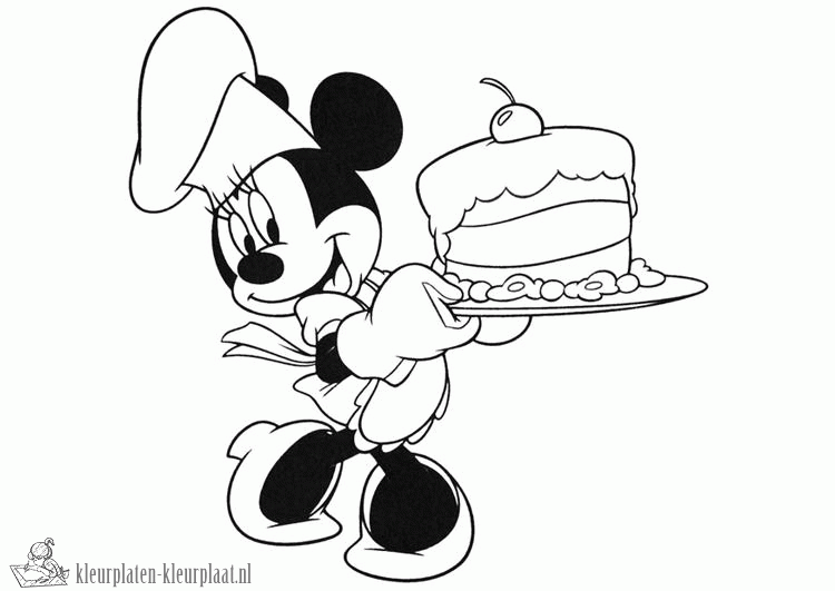 Minnie mouse 10 kleurplaat