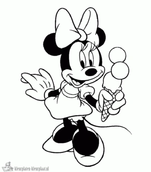 Minnie mouse 12 kleurplaat